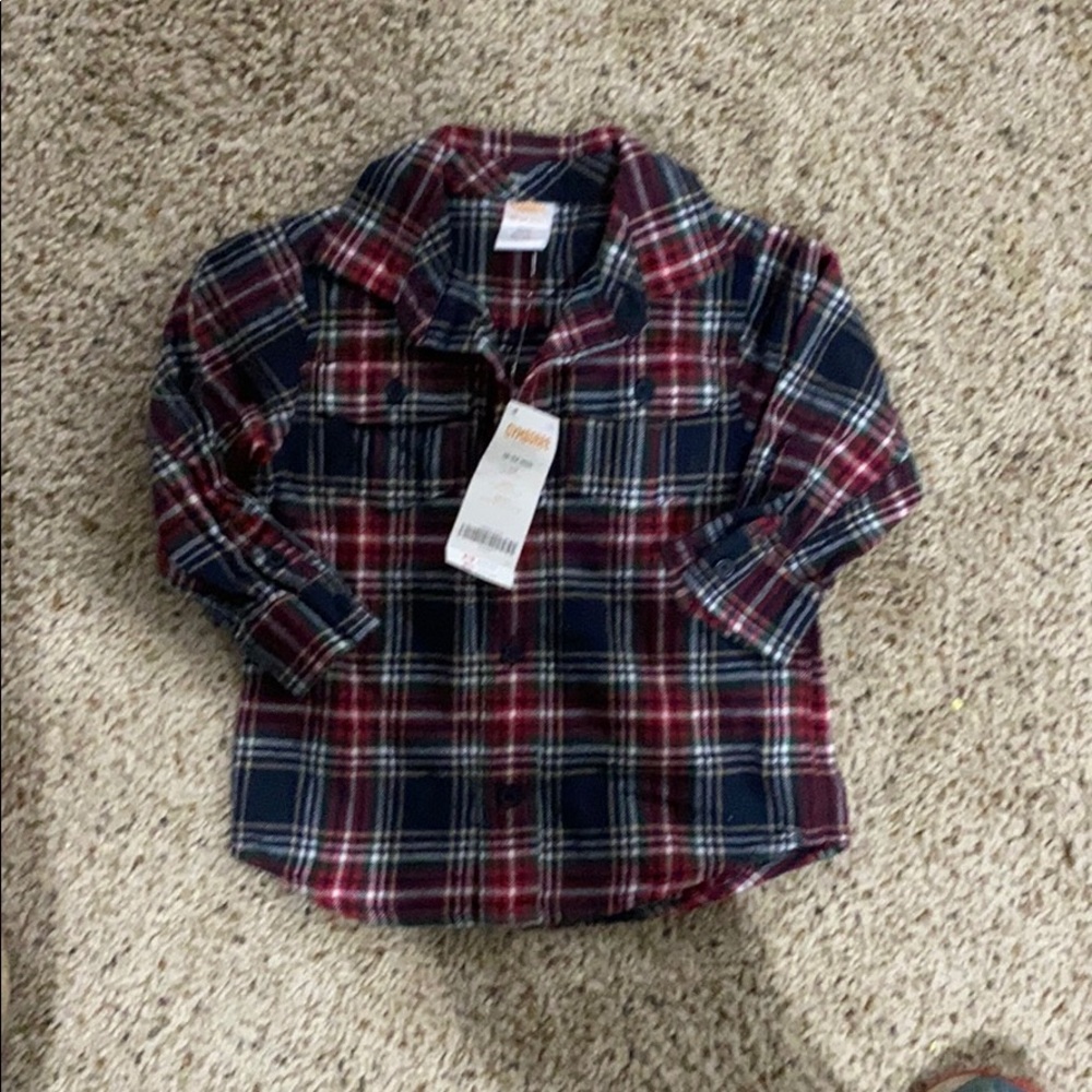Flannel shirt 18-24 months NWT Gymboree